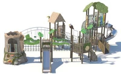 Nature Themed Large Size Tree House Children Outdoor Playground