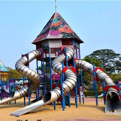 Park Outdoor Stainless Steel Slide Children Playground Sports Equipment