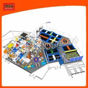 Plastic Kids Play Children Indoor Playground with Trampoline Park