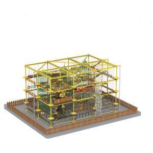 Teenager and Kids Adventure Iron Wooden Rope Course