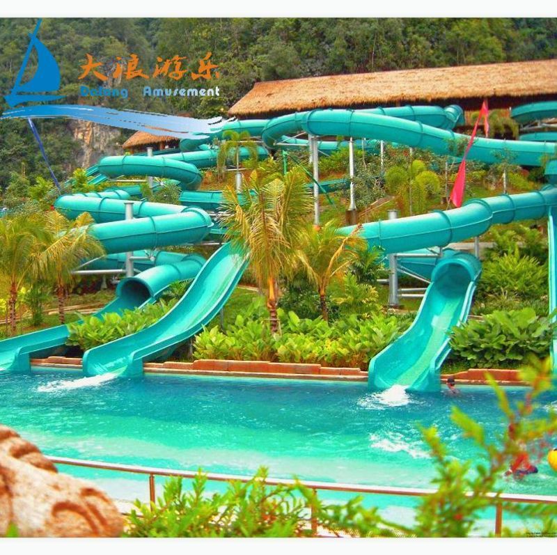 Water Slide for Sale Spiral Combination Water Slide for Aqua Park Amusement Water Slide for The City