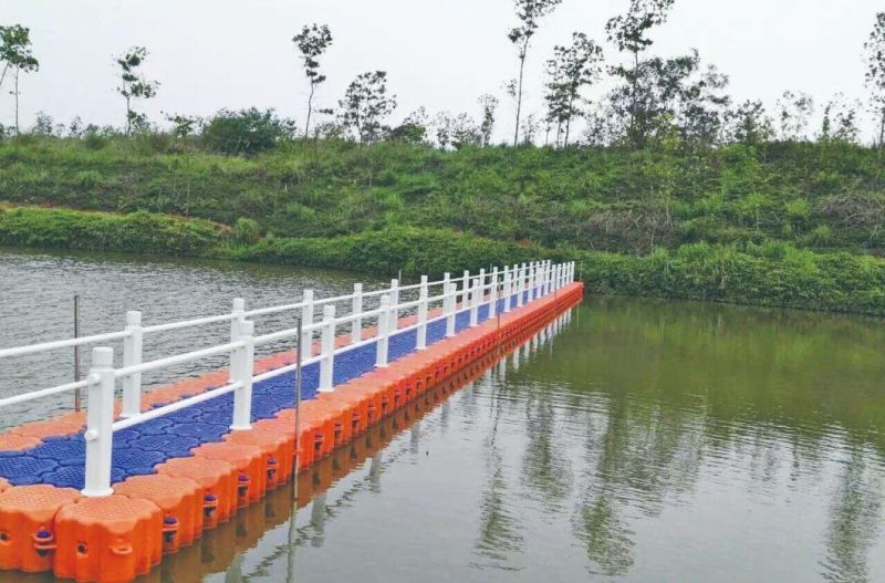 Marine HDPE Plastic Colorful Motorboat Floating Pontoon Blocks Dock