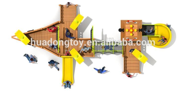 wooden outdoor playground