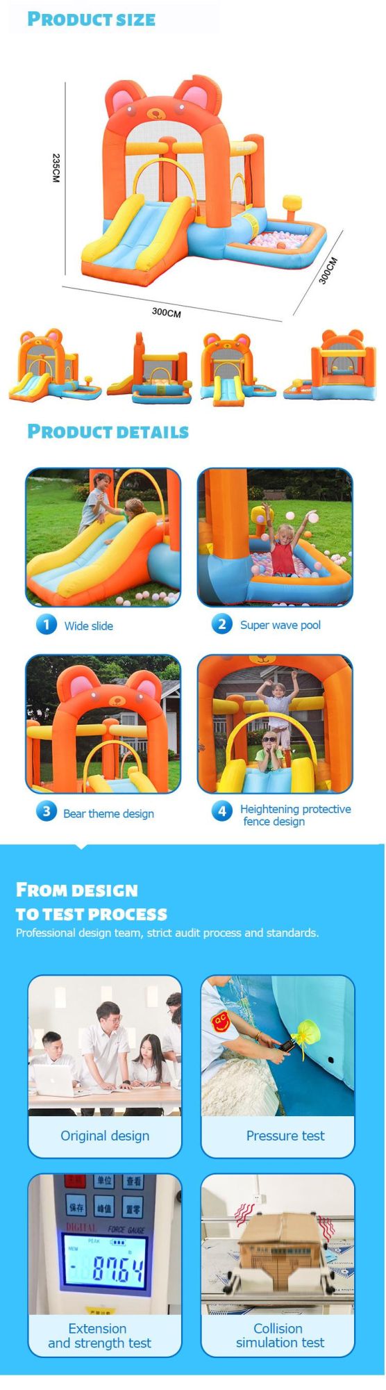 Hot Selling Stock Inflatable Bouncer for Promotion Gift