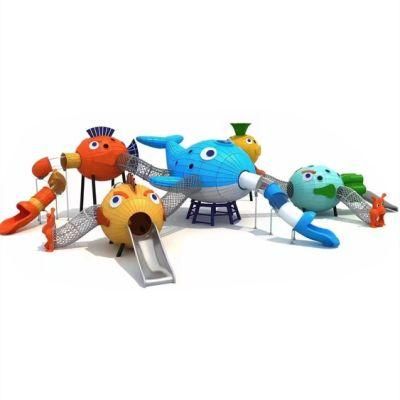 Park Octopus Stainless Steel Slide Community Kids Playground Equipment Fb23