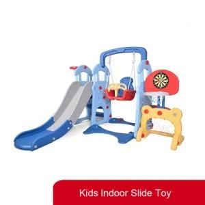 Liyou Indoor Children Plastic Playground Toy with Slide and Swing
