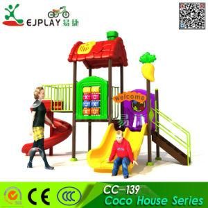 Hot Selling Park Playground Equipment Plastic Slide with Galvanized Pipe Dia 76mm