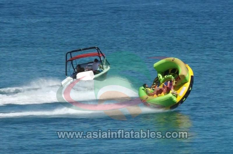 Customized Inflatable Crazy UFO Water Sofa Towable Ski Inflatable Towable Tube