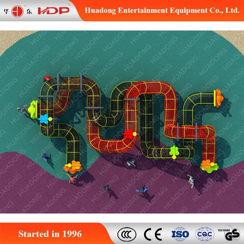 Outdoor Equipment Preschool Playground with Pipeline Slide