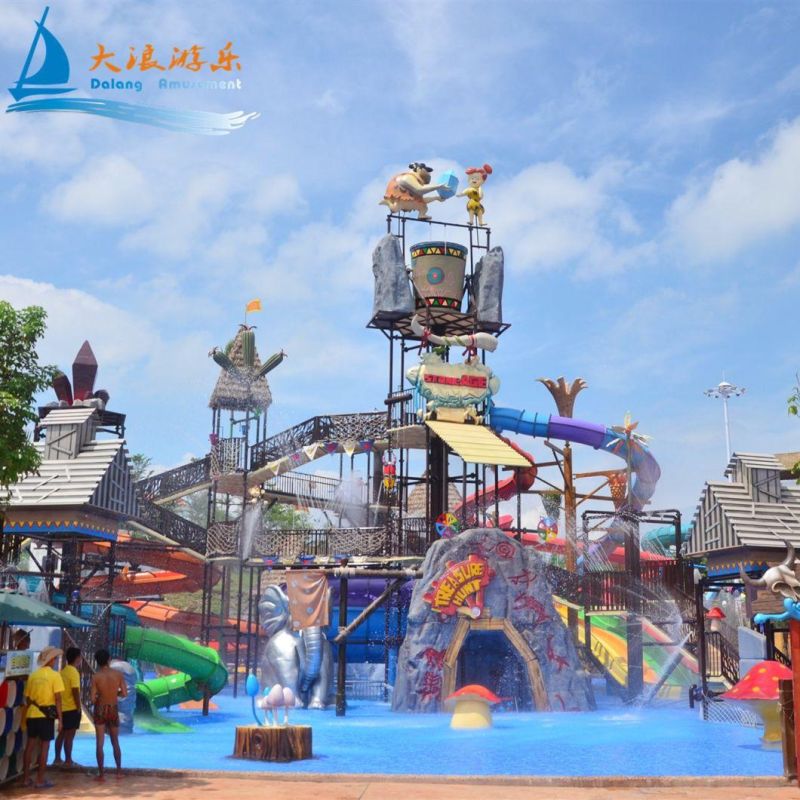 Funny Water House Water Park Design Maya Style Water House Water House Kids Slides