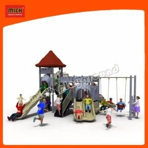 Children Wonderful Castle Plastic Outdoor Playground Slides and Swings