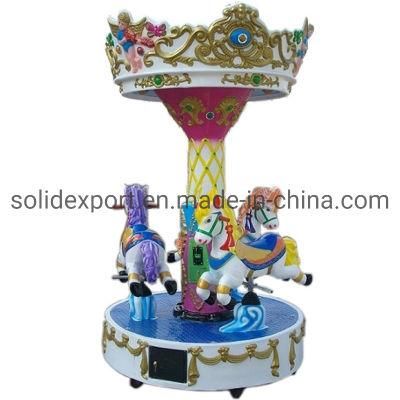 3 and 6 Seats Small Carousel Merry Ground for Amusement