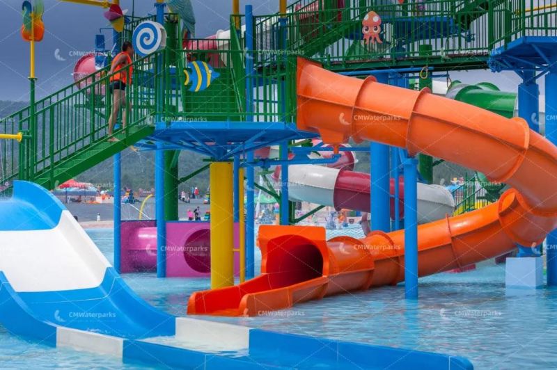 Commercial Fiberglass Water Slide Water Park for Outdoor