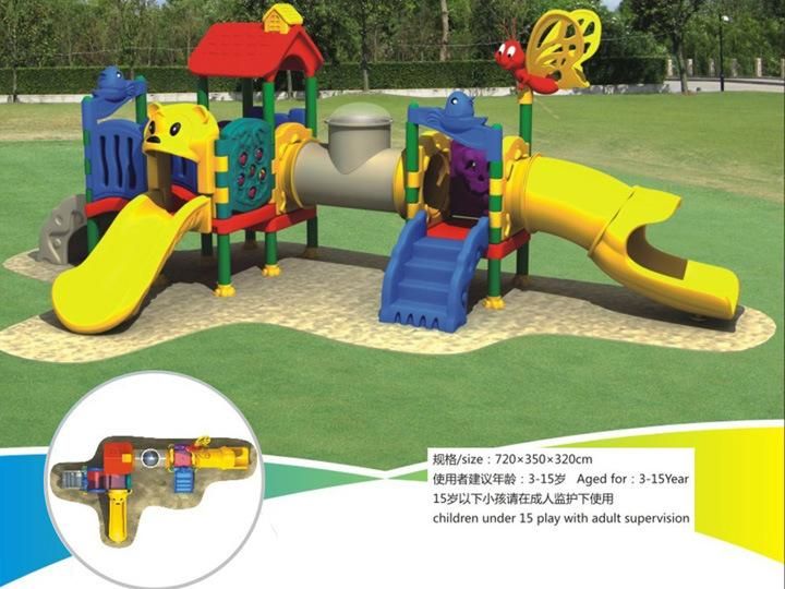 Amusement Park Children Outdoor Plastic Playground Equipment for School