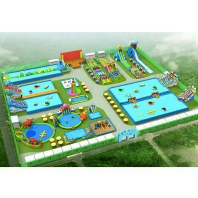 60 X 50m Commercial Inflatable Carnival, Inflatable Amusement Park Outdoor, Entertainment Park for Party Event Company