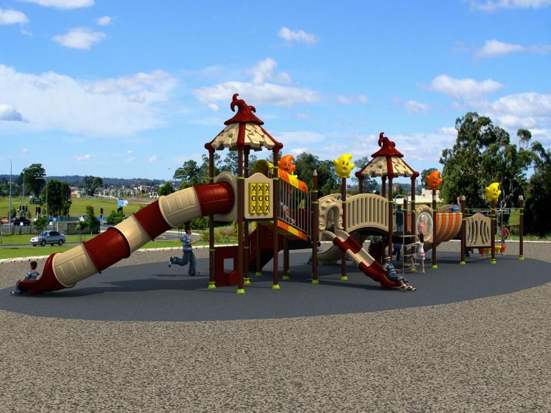 Magic House Serie Kids Slide Outdoor Playground Park Amusement Equipment