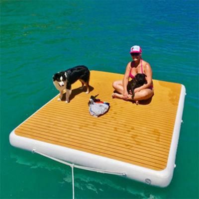 Wholesale PVC Inflatable Yacht Dock Swim Platform Inflatable Platform Pontoon