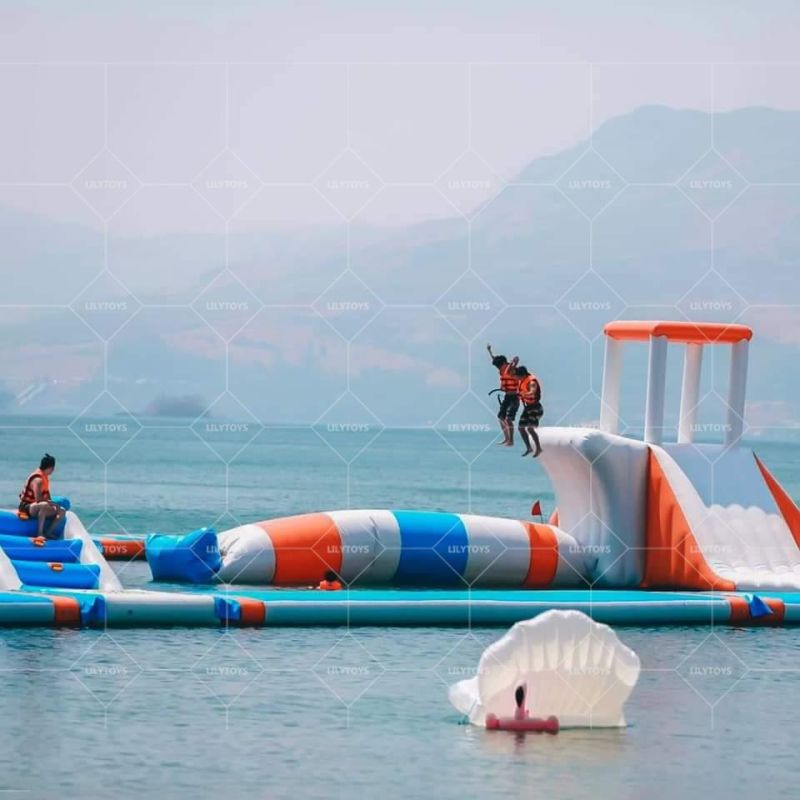 Giant Inflatable Floating Aqua Park Inflatable Obstacle Course Water Park