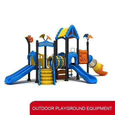 Kindergarten Kids Outdoor Playground Plastic Slide Amusement Park Equipment