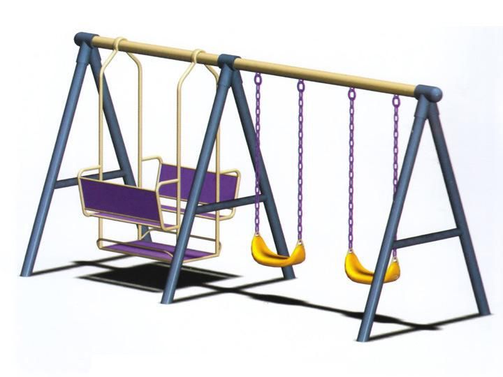 Outdoor Garden Metal Swing for Kids