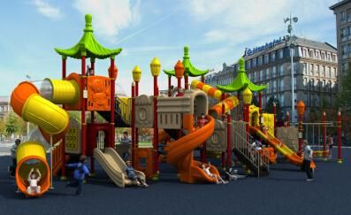Fable Serie Outdoor Playground Kids Slide Amusement Equipment
