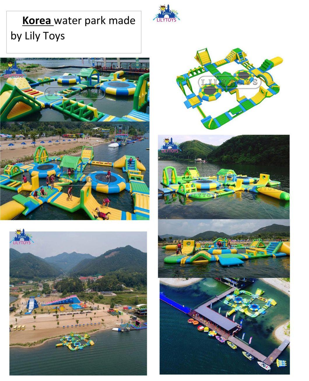 Outdoor Mobile Pirate Ship Commercial Giants Inflatable Pool Water Park Waterpark Aqua Park for Sale