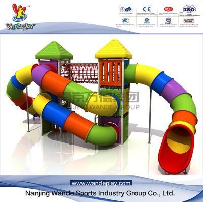Wandeplay Children Plastic Toy Amusement Park Outdoor Playground Equipment with Wd-15D0278-01A