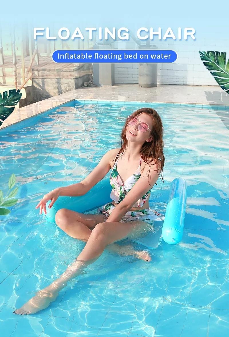 Inflatable Swimming Pool Water Floating Hammock Lounger for Summer Beach