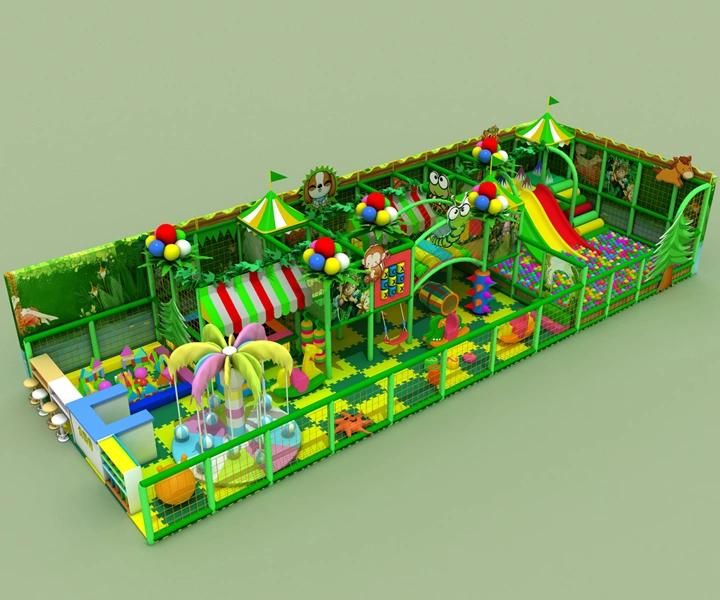 Indoor Playground Equipment Forest Theme Kids Soft Play Structure