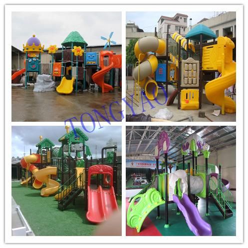 Residential Playground Equipment Placstic Slide Playground Outdoor Play Surface (TY-70162)