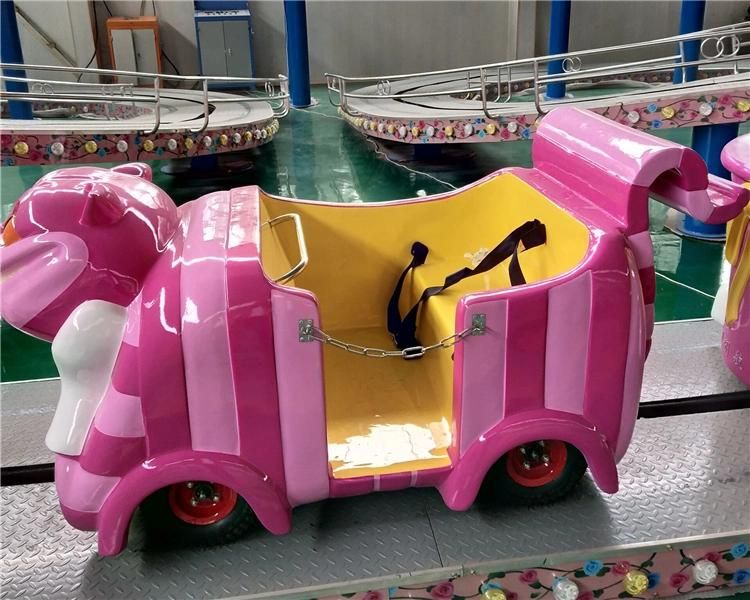 Theme Amusement Park Convoy Car Kiddie Kids Mini Roller Coaster Shuttle Rides Climbing Car