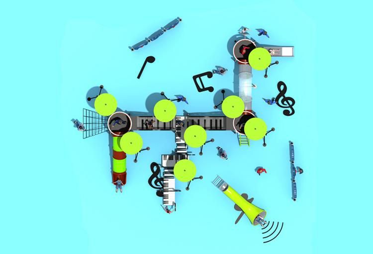 New Outdoor Children Cheap Plastic Playground Equipment