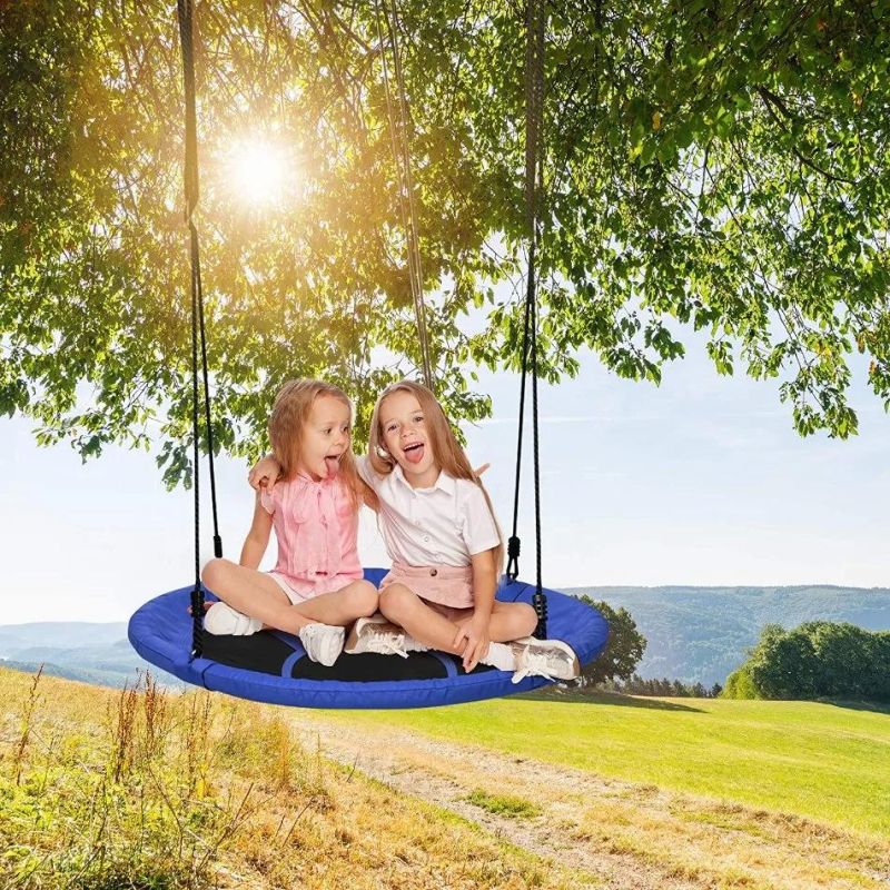 Wooden Swing Hanging Tree Swings Seat Adjustable Cable 330 Lbs Capacity Birch Wood Durable Sturdy Swings for Adult Kids Yard Use