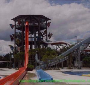 8m Scary Free-Fall Water Slide for Aqua Amusement Park (WS-055)