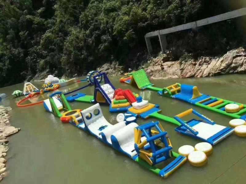 Inflatable Amusement Water Park, Inflatable Water Slide Pool Game