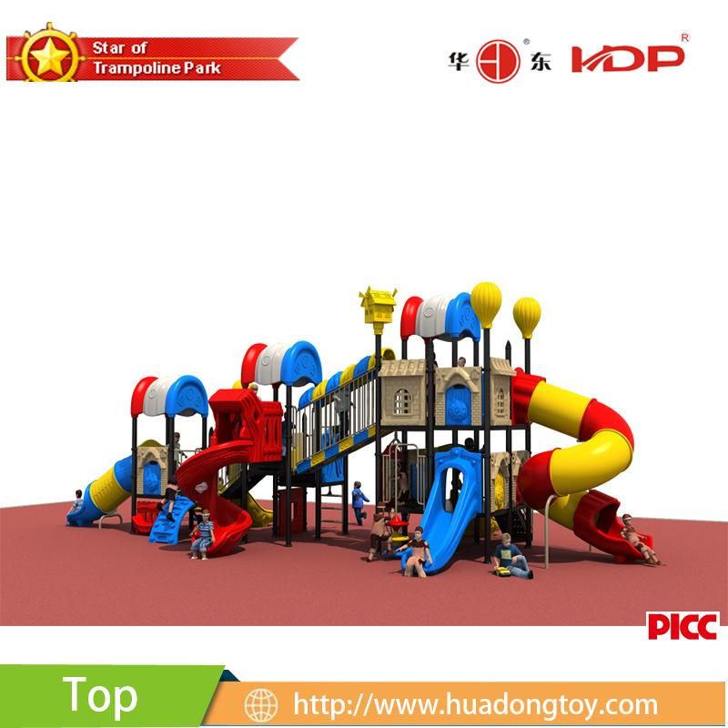 Hot Sale Kids Outdoor Playground with Plastic Slide