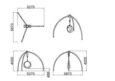 Outdoor Playground Equipment Swing for Children