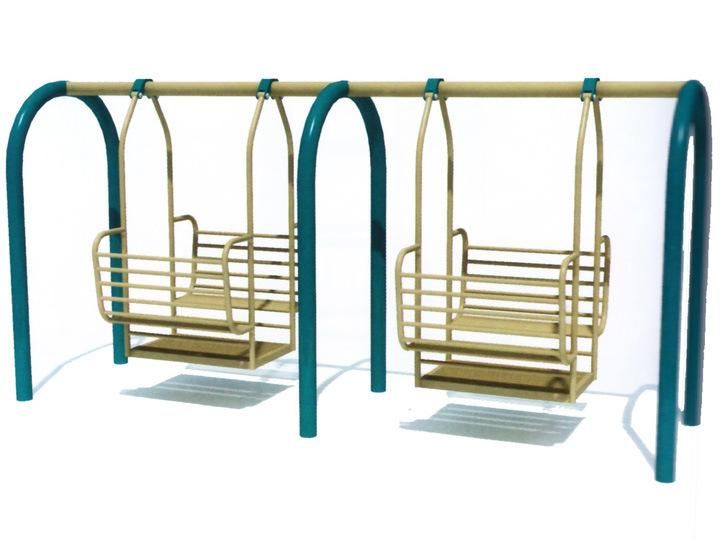 Outdoor Metal Swing Chair for Children