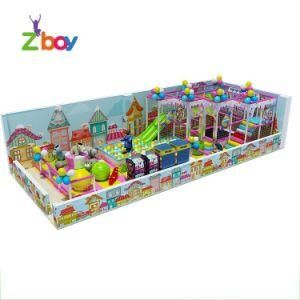 Small Size Customized Design Indoor Playground with Small Trampoline