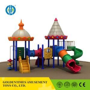 Selling Classic Castle Kids Outdoor Playground Equipment with Slide Set
