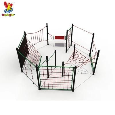 Play Park Adventure Integrated Training Outdoor Playground Climbing Rope Net for Kids