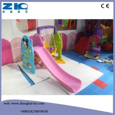 2016 Happy Slide Toy Indoor Plastic Kids Slides with Stable Base