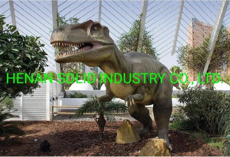 High Simulation Animatronic Dinosaur in Jurassic Park Luna Park Equipment