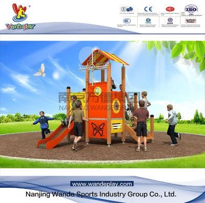 Wandeplay Wooden and PE Series Amusement Park Children Outdoor Playground Equipment with Wd-Bc207