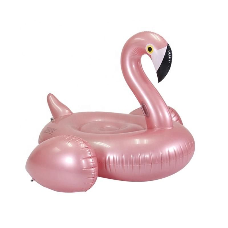 Flamingo Pool Float Swimming Inflatables Toys Pink Water Animal Island Float for Adults & Kids