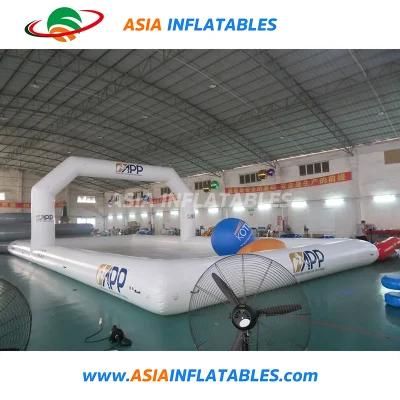 White Inflatable Swimming Pool with Archway for Outdoor Event