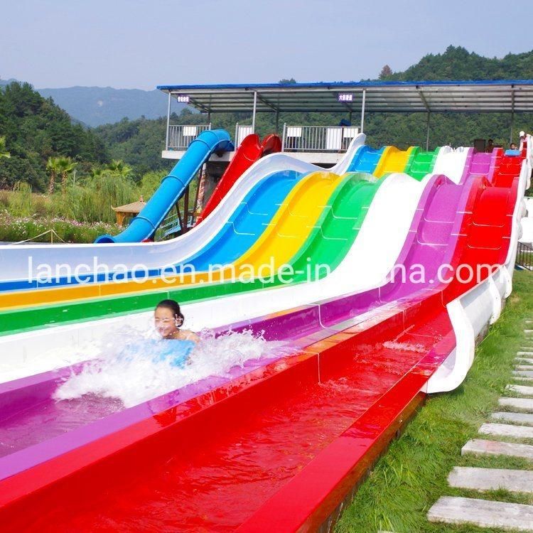 Multi-Line Fiberglass Water Slide for Park