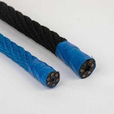 1000m/2000m Length Square Braided PP with Steel Wire Deep Combination Rope for Fishing and Vessel