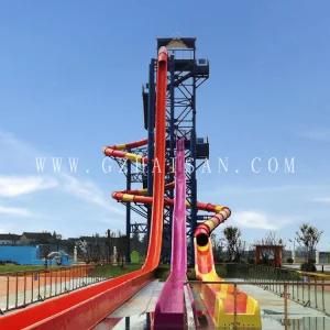 Cutomized Water Park Design Kamikaze Slide by Water Park Design Company in Water Park Industry