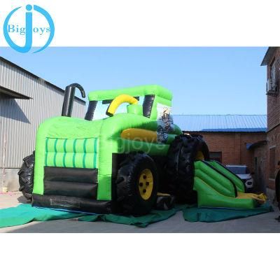 Inflatable Tractor Games, Children Jumping Bouncer Castle